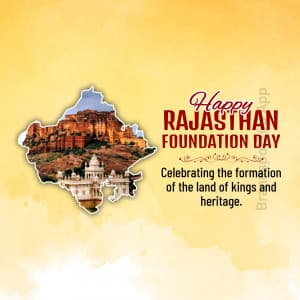 Rajasthan Foundation Day advertisement banner
