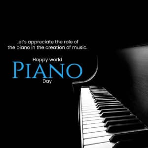 World Piano Day marketing poster