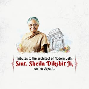 Sheila Dikshit Jayanti ad post