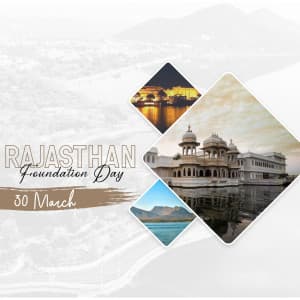 Rajasthan Foundation Day creative image