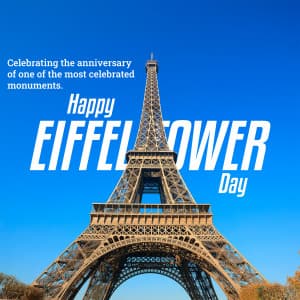 Eiffel Tower Day marketing flyer