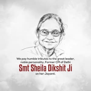 Sheila Dikshit Jayanti graphic