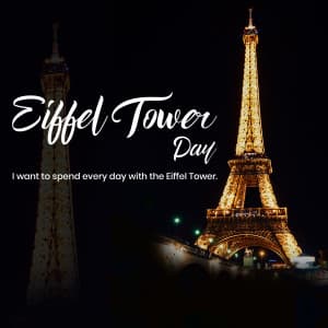 Eiffel Tower Day Facebook Poster