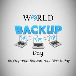 World Backup Day marketing poster