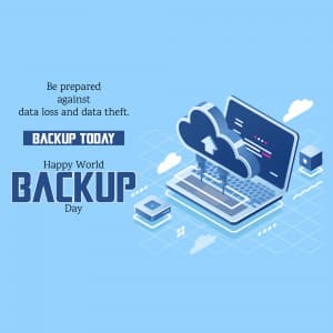 World Backup Day marketing flyer
