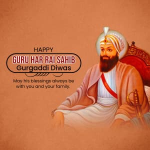 Guru Har Rai Gurgaddi Diwas Instagram Post