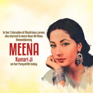 Meena Kumari Punyatithi graphic