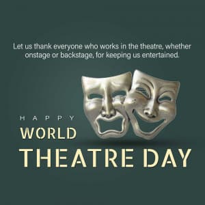 World Theatre Day graphic
