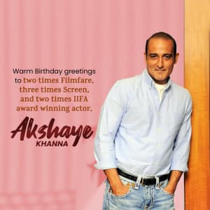 Akshaye Khanna Birthday Instagram Post
