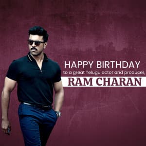 Ramcharan Birthday graphic