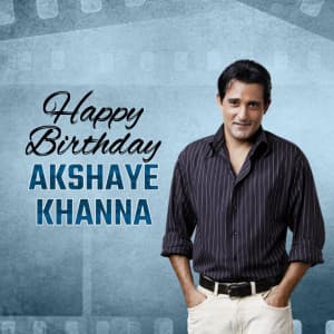 Akshaye Khanna Birthday poster Maker