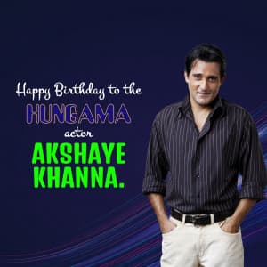 Akshaye Khanna Birthday event advertisement
