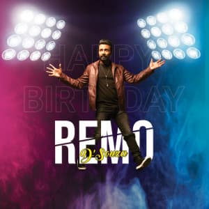 Remo D'Souza  Birthday Facebook Poster