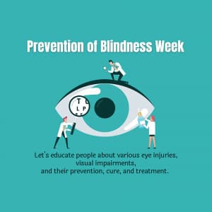 Prevention of Blindness Week advertisement banner