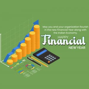 Financial New Year advertisement banner