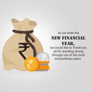 Financial New Year ad post