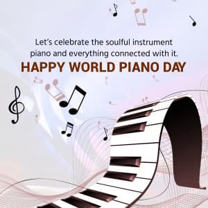 World Piano Day marketing flyer