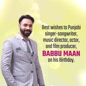 Babbu Maan Birthday Instagram Post