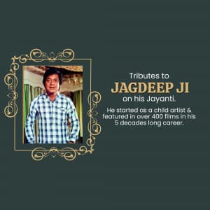 Actor Jagdeep Jayanti Facebook Poster