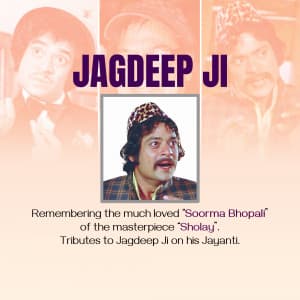 Actor Jagdeep Jayanti poster Maker