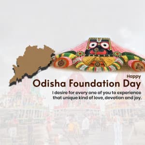 Odisha day marketing poster