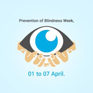 Prevention of Blindness Week ad post