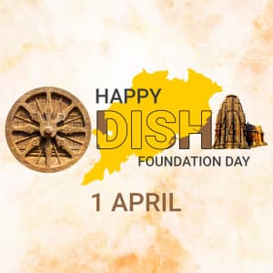 Odisha day whatsapp status poster