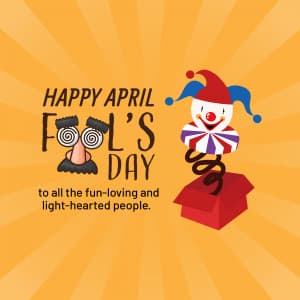 April Fool Day whatsapp status poster