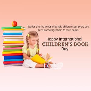 International Children’s Book Day advertisement banner