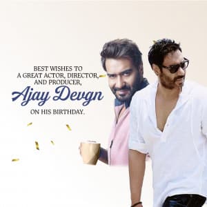 Ajay Devgn Birthday advertisement banner