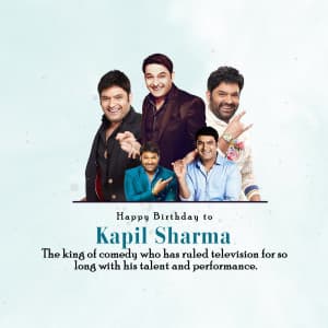 Kapil Sharma Birthday greeting image