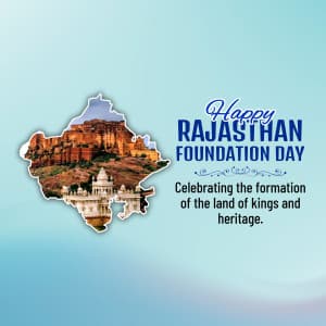Rajasthan Foundation Day poster Maker