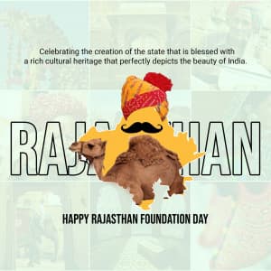 Rajasthan Foundation Day event advertisement