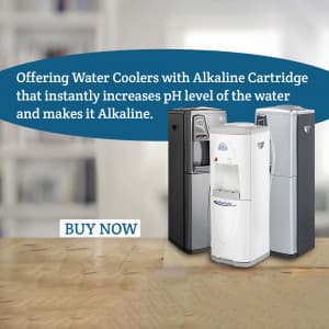 Water Cooler promotional template