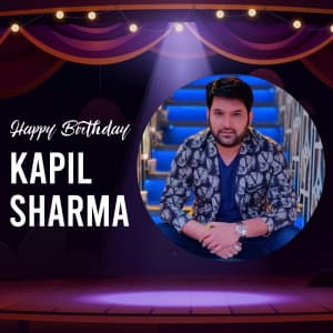 Kapil Sharma Birthday whatsapp status poster