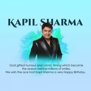 Kapil Sharma Birthday Facebook Poster