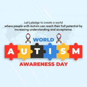World Autism Awareness Day advertisement banner