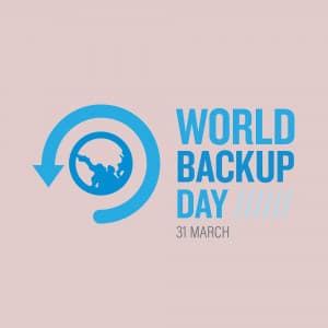 World Backup Day whatsapp status poster