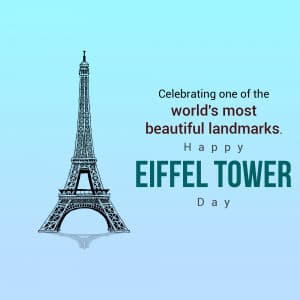 Eiffel Tower Day poster Maker