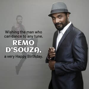 Remo D'Souza  Birthday banner