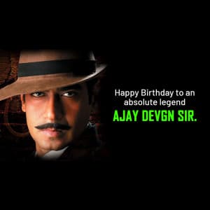 Ajay Devgn Birthday Facebook Poster