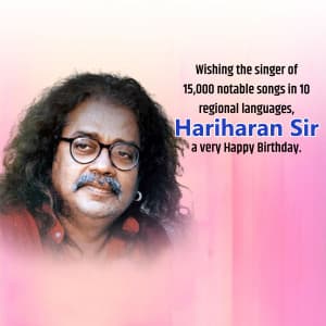 Hariharan Birthday creative image