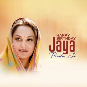 Jaya Prada Birthday graphic