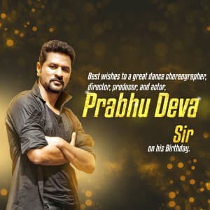 Prabhu Deva Birthday graphic