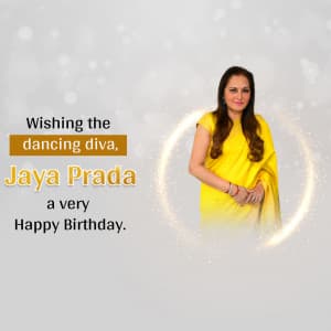 Jaya Prada Birthday marketing flyer