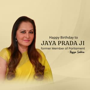 Jaya Prada Birthday creative image
