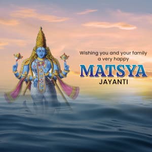 Matsya Jayanti advertisement banner