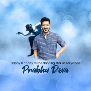Prabhu Deva Birthday poster