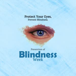 Prevention of Blindness Week whatsapp status poster