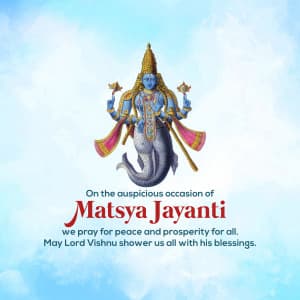 Matsya Jayanti greeting image